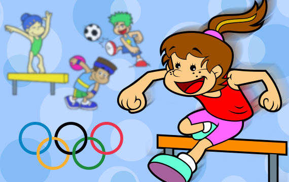 Surto Lista - Seis desenhos animados sobre os Jogos Olímpicos